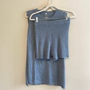 NWT Fashion Clothing Size M Blue Loungewear Set